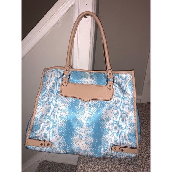 Rebecca Minkoff  Diamond Snakeskin Print Tote - Picture 6 of 7